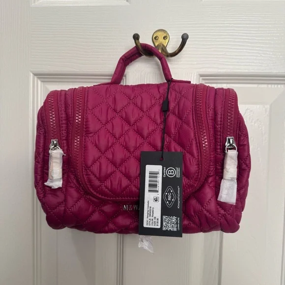 MZ Wallace new with tags Raspberry hanging Cosmetic - Picture 6 of 6